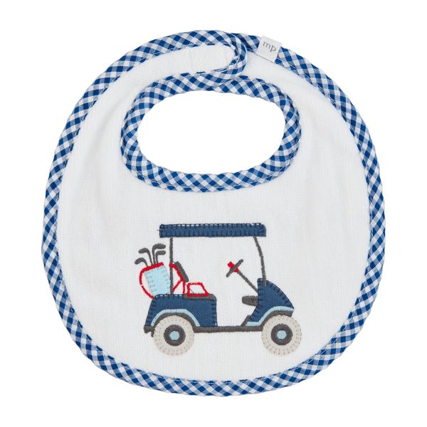 Terry Bib, Colour: Blue Golf Cart