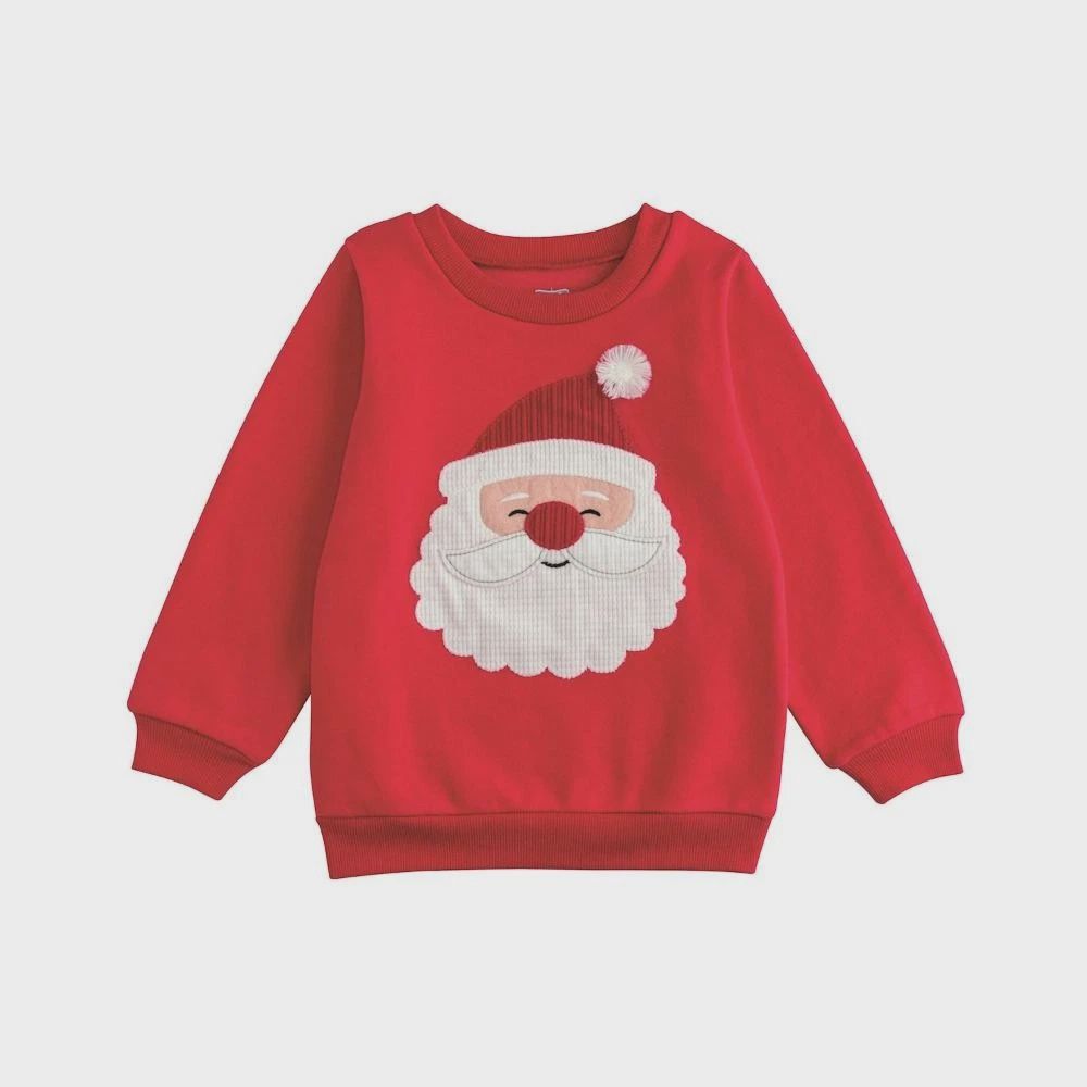 Santa Sweatshirt, Colour: Red, Size: XS-6M/12M