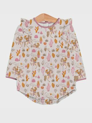 L/S Flutter Bubble / Saddle Up, Gowgirl