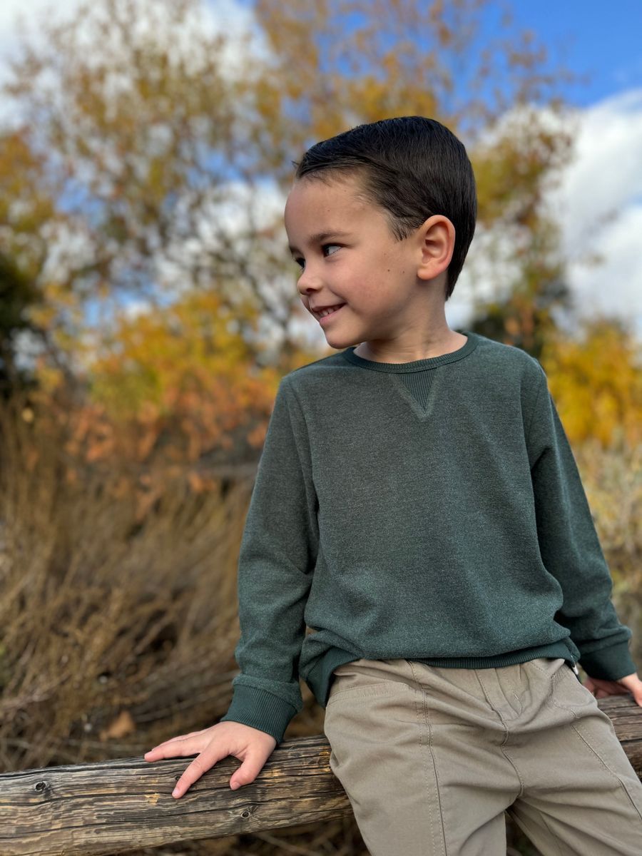 Tarquin Sweatshirt, Colour: Forest, Size: 2-3