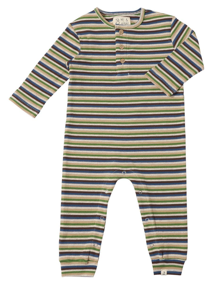 Mason Henley Romper, Colour: Green Multi, Size: 0-3