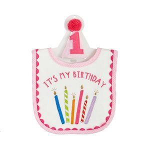 Birthday Bib Set, Colour: Pink Smash Cake