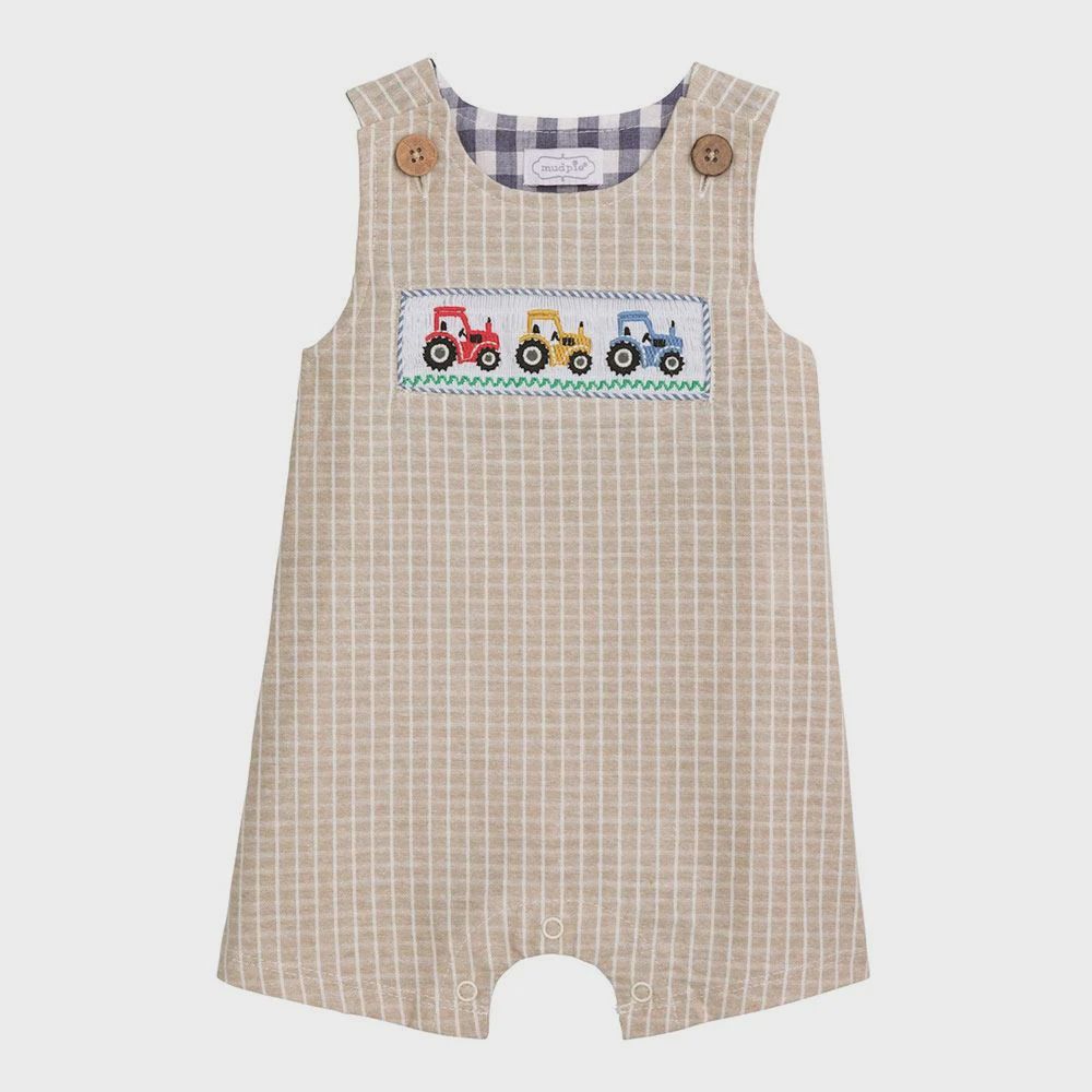 Smocked JonJon, Colour: Tractor, Size: 3-6