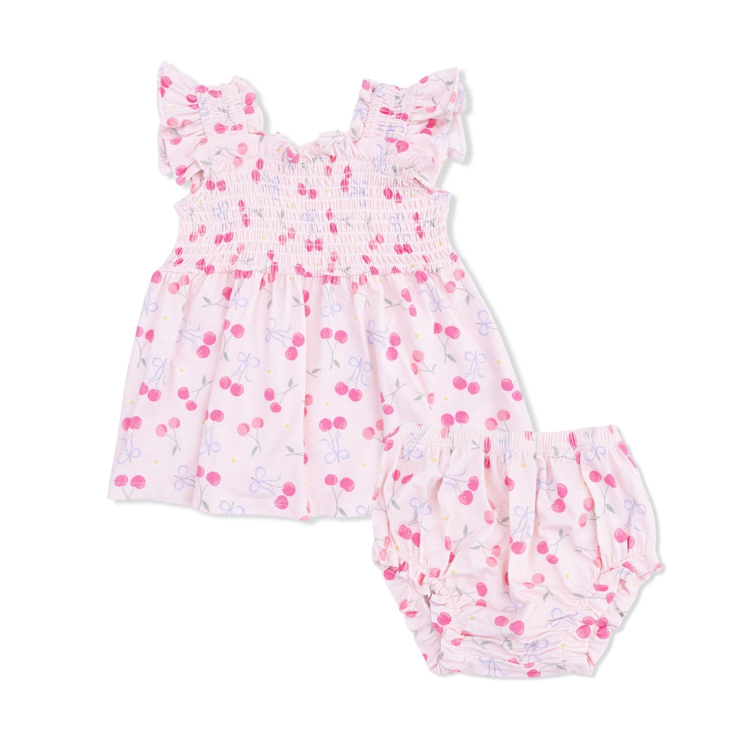 BabyDoll Tunic + Bloomer, Colour: Bows + Cherries, Size: 3-6