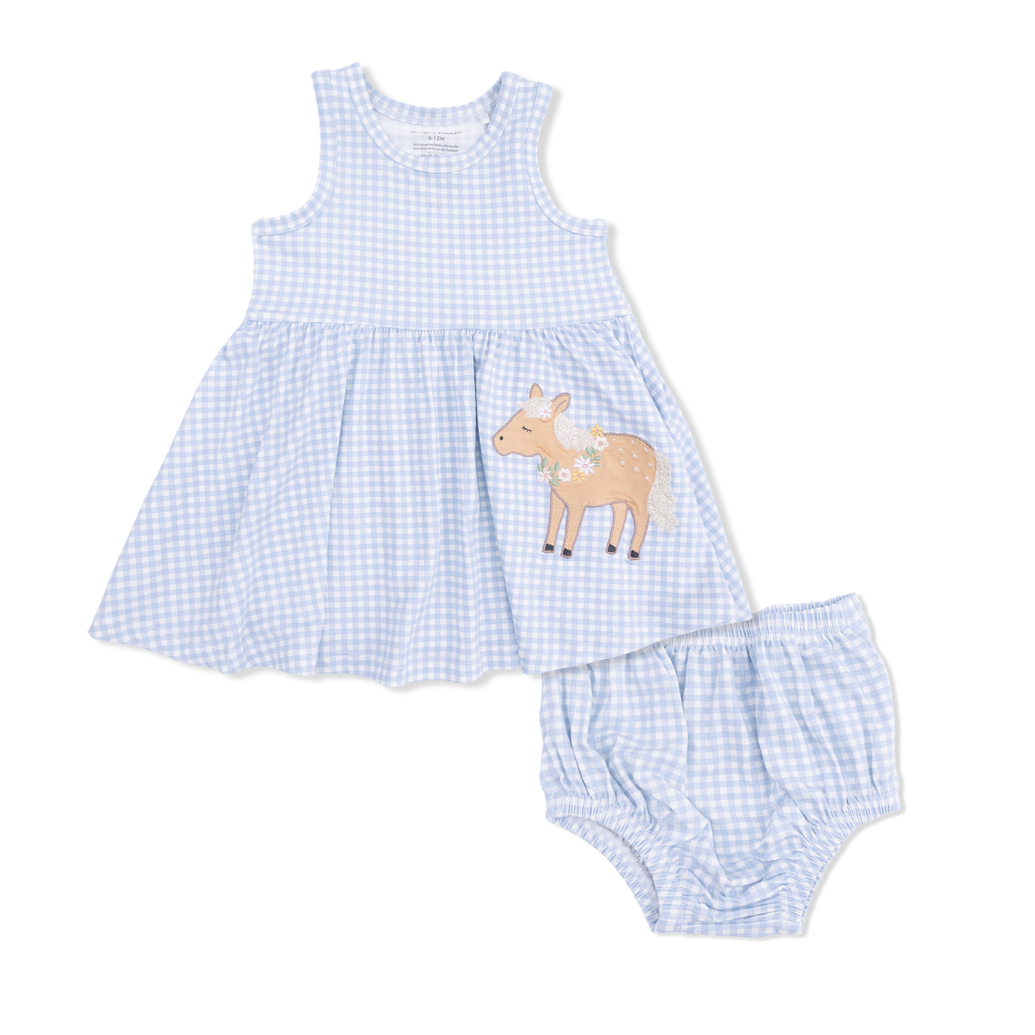 AppliqueDress+Bloomer, Colour: Cute Farm, Size: 6-12