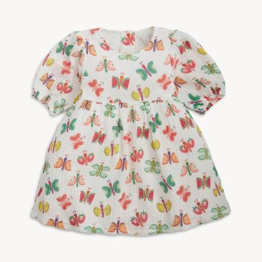 Woven S/S Dress, Colour: The Fruit Flies, Size: 2T