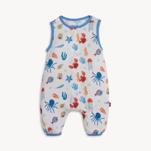 Magnetic S/L Romper, Colour: Deep Chic Sea, Size: 0-3M