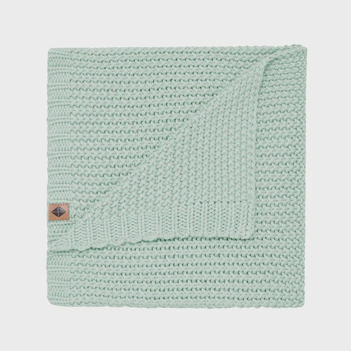 Chunky Knit Blanket / Sage, Size: Baby