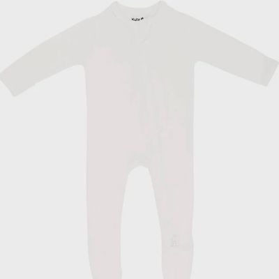Solid Zip Footie / Cloud