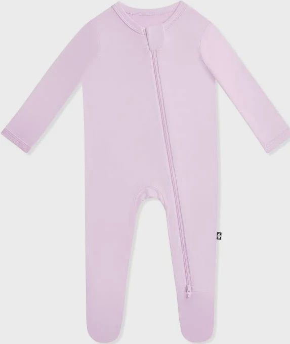 Solid Zip Footie / Thistle, Size: PRE