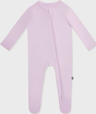 Solid Zip Footie / Thistle