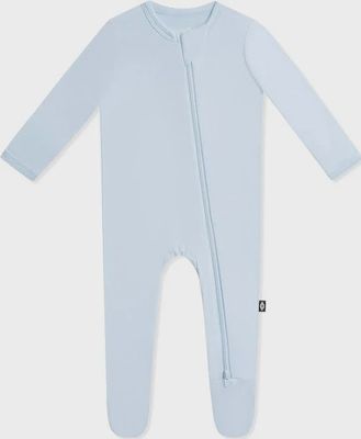 Solid Zip Footie / Breeze