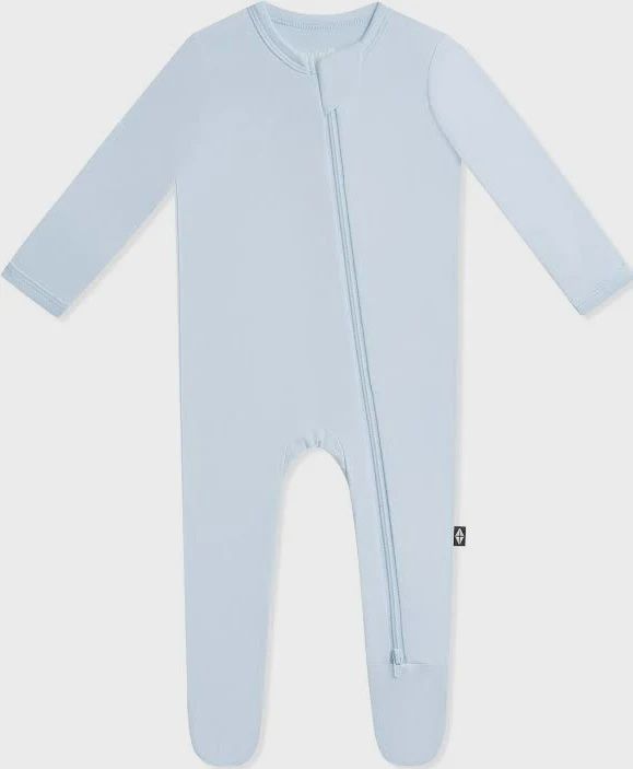 Solid Zip Footie / Breeze, Size: PRE