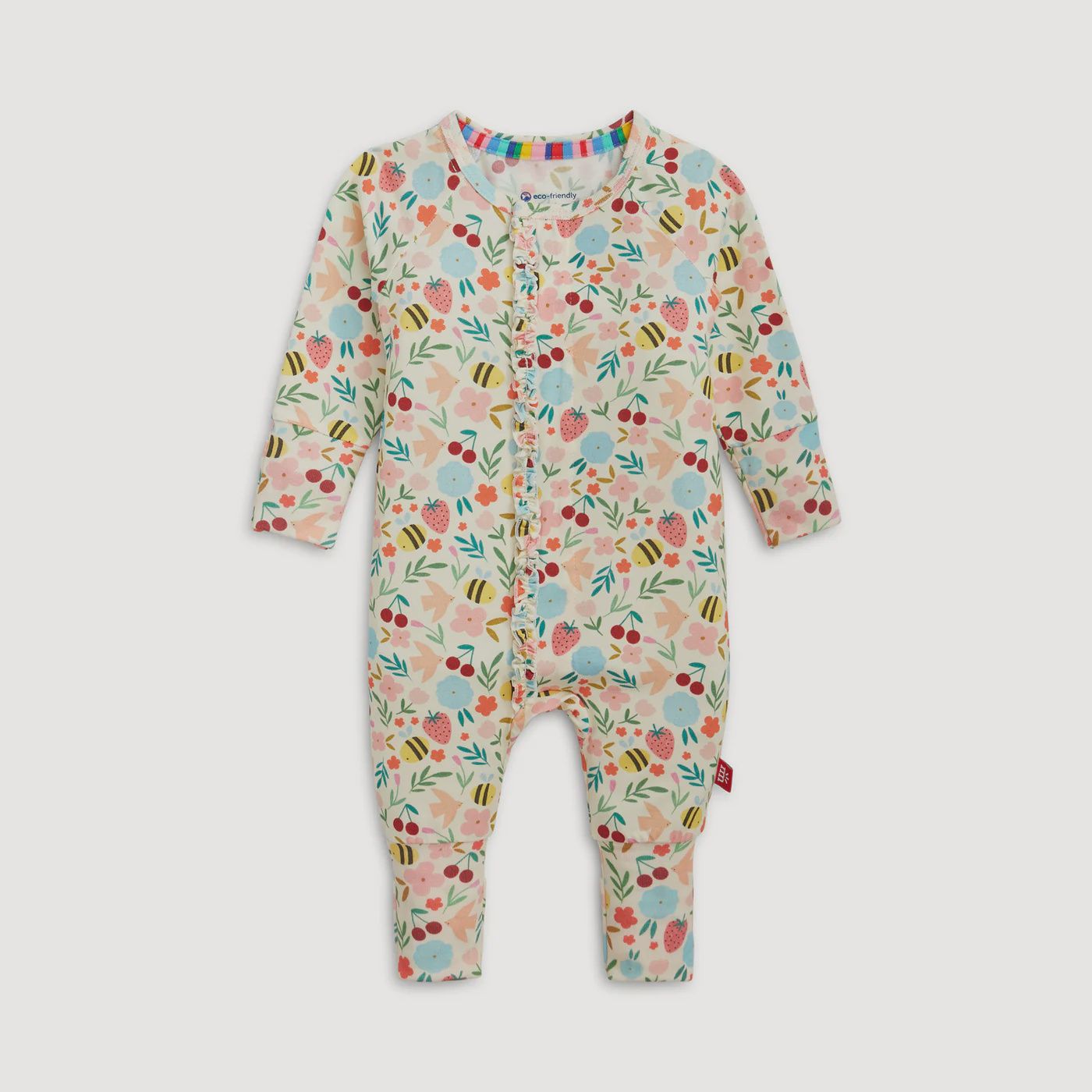 Magnetic Modal Convertible Coverall / Honey Blossom, Size: NB