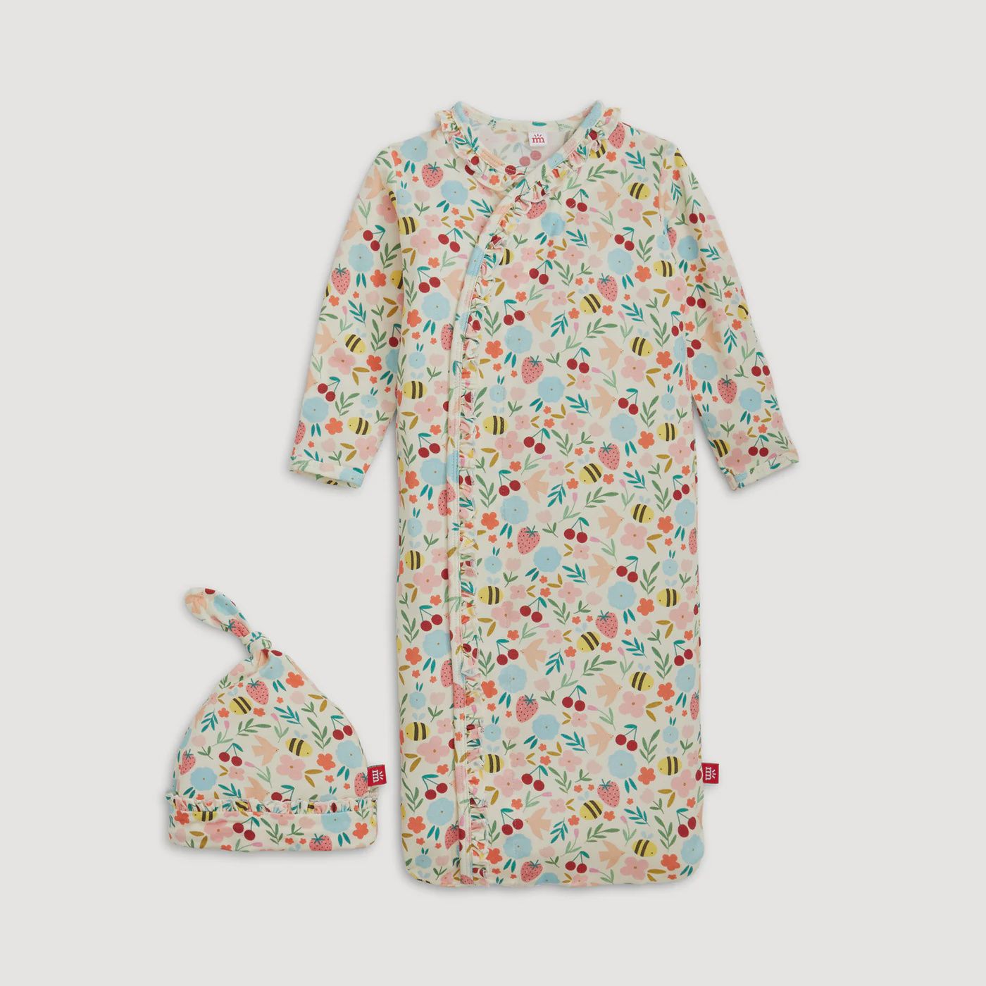 Magnetic Modal Gown+Hat / Honey Blossom, Size: NB-3M