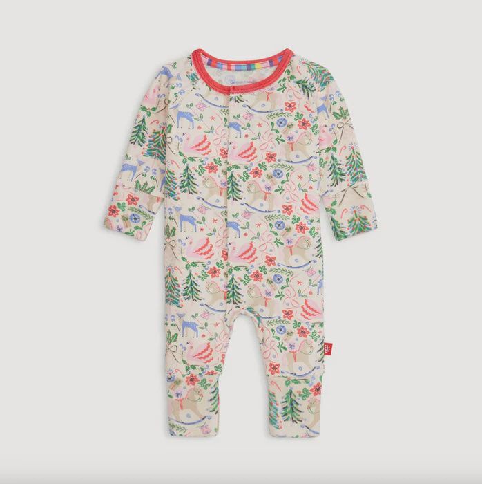 Magnetic Modal Convertible Coverall / Sugar Plum Dreams, Size: NB