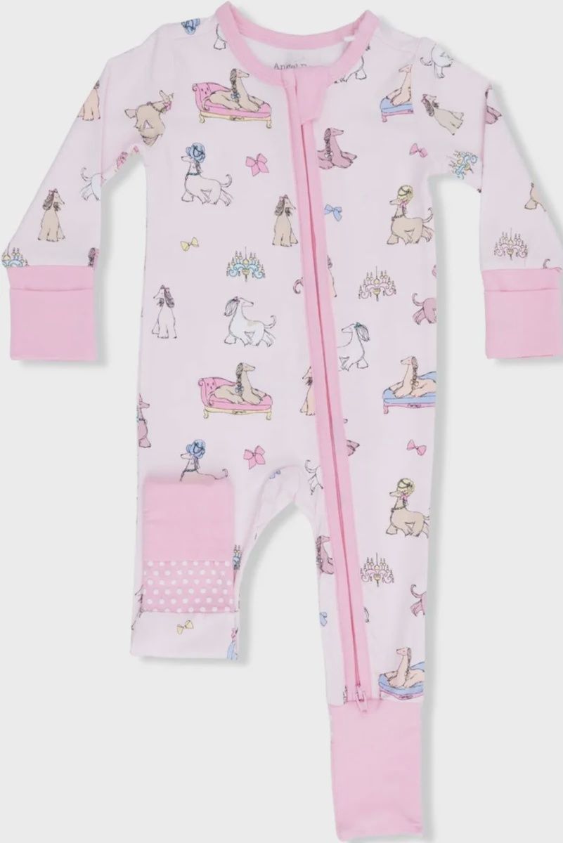 2 Way Zip Romper / Hounds+Bows, Size: 0-3
