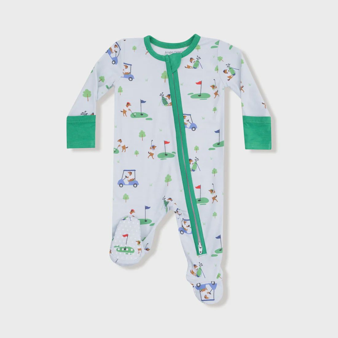 2 Way Zip Footie / Dog Gone Golf, Size: 6-9