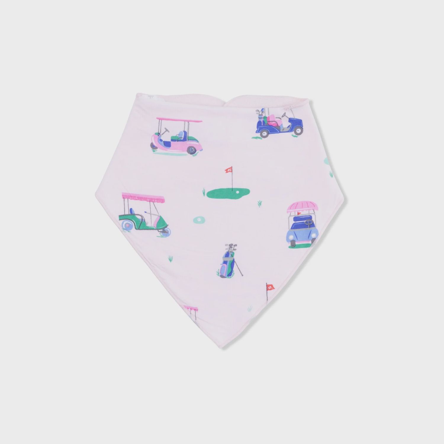 Bamboo Bandana Bib / Vintage Carts Pink, Size: One Size