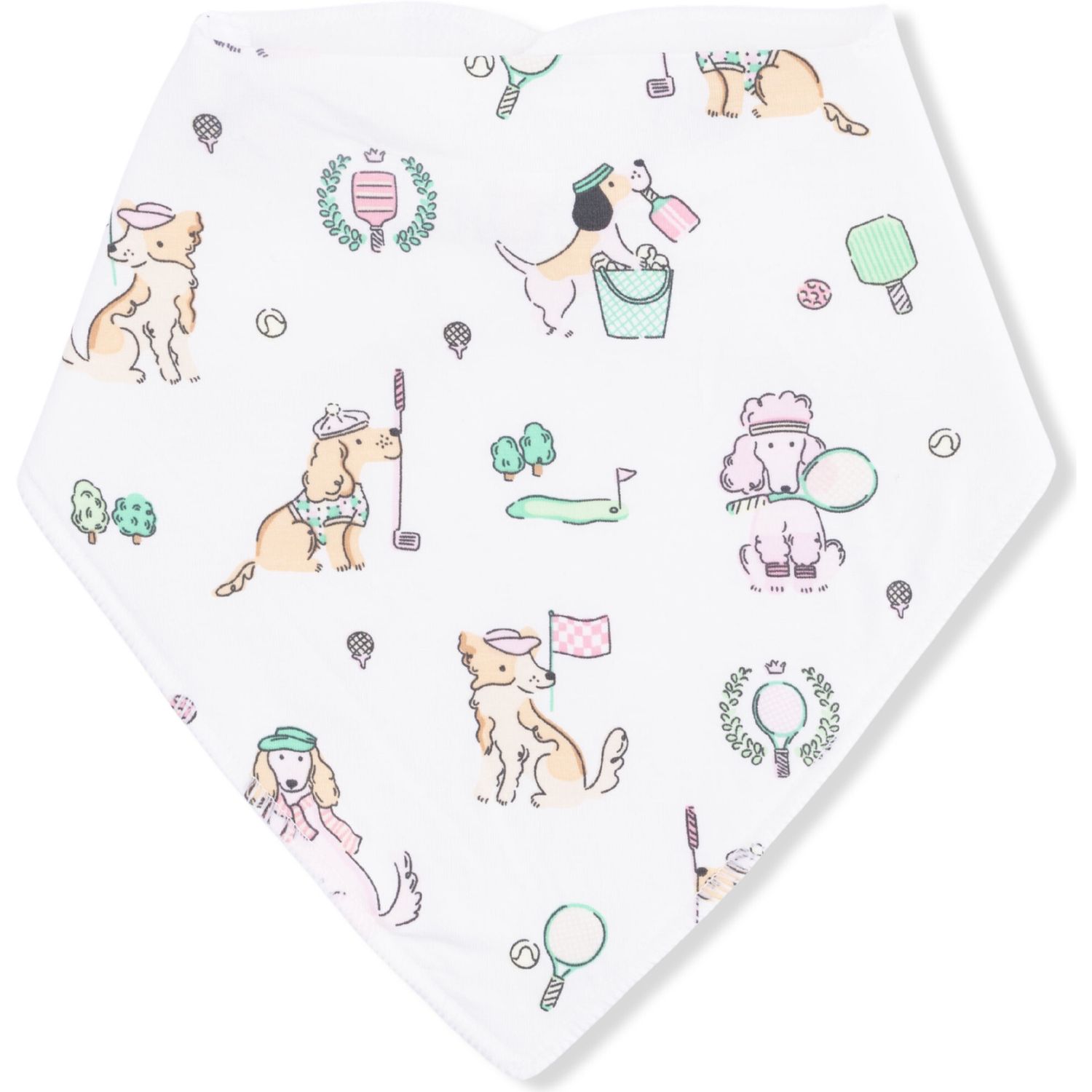 Bamboo Bandana Bib / CC Dogs Pink, Size: One Size
