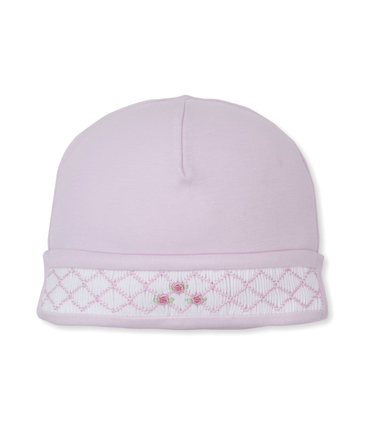 Hand Smocked Hat / Pink Roses, Size: NB