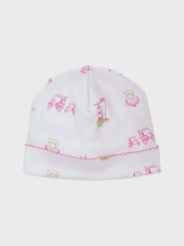 Print Hat / Pink Golf, Size: NB