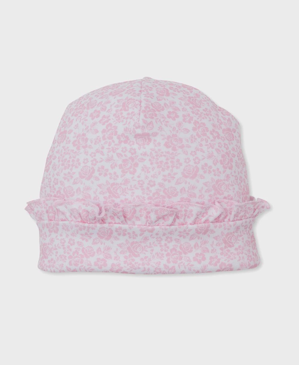 Print Hat / Light Pink Country Gardens, Size: NB