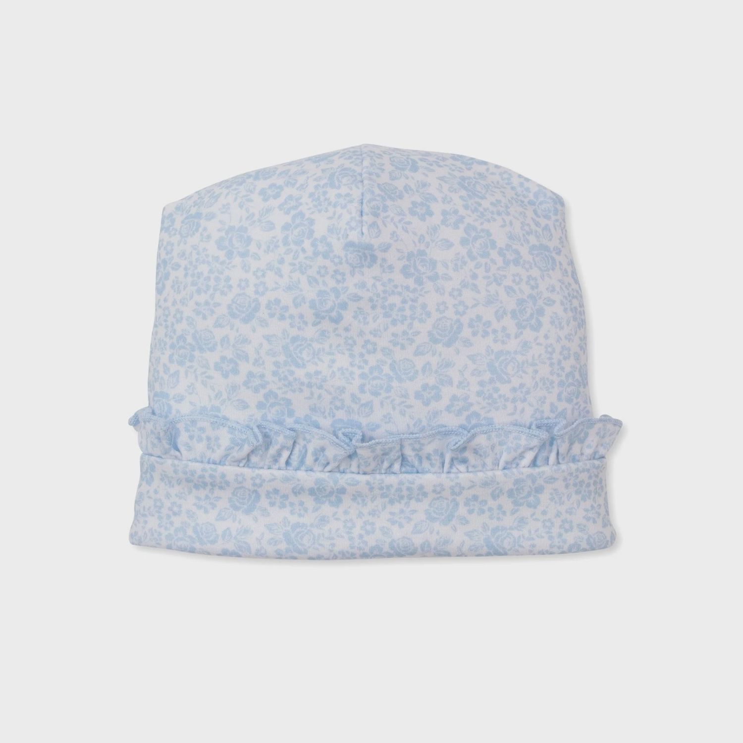 Print Hat / Light Blue Country Gardens, Size: NB