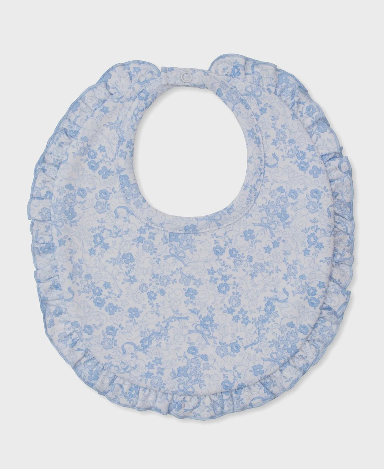 Ruffle Bib / Blue Rose