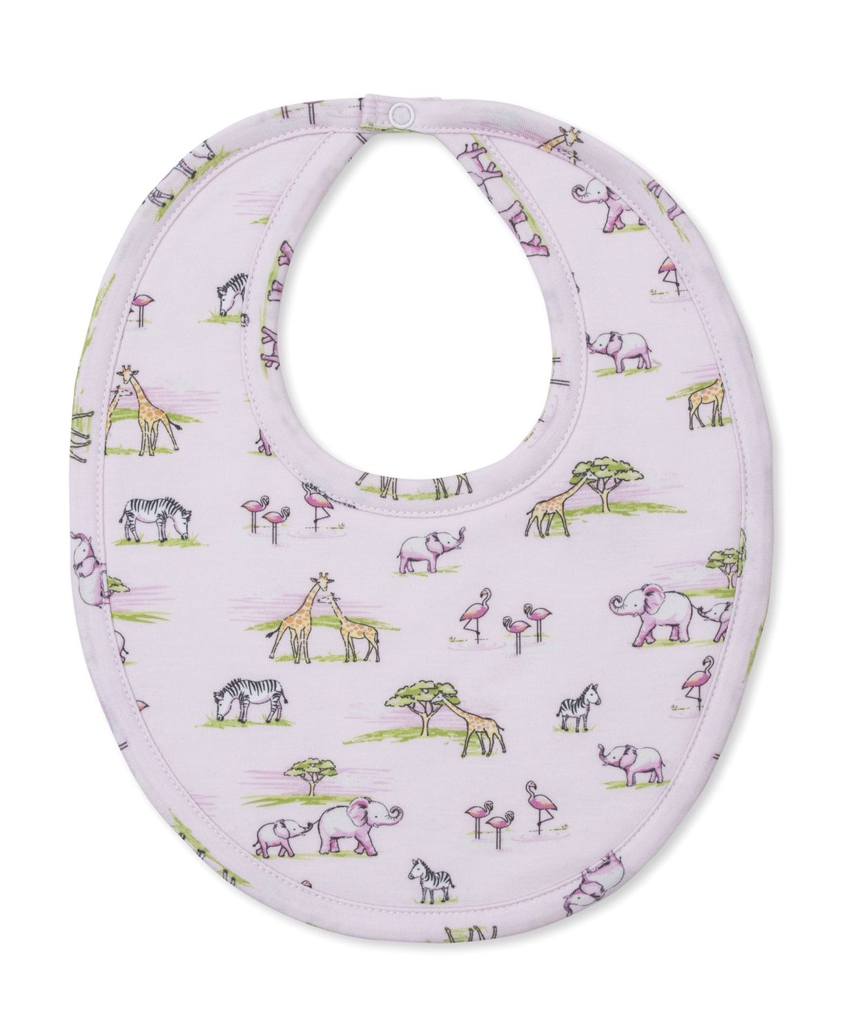 Print Bib / Pink Jungle Safari