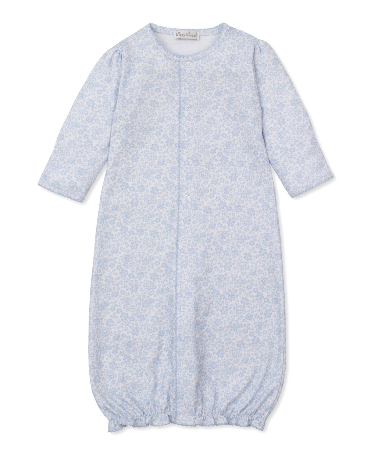Convertible Gown / Light Blue Country Gardens, Size: NB