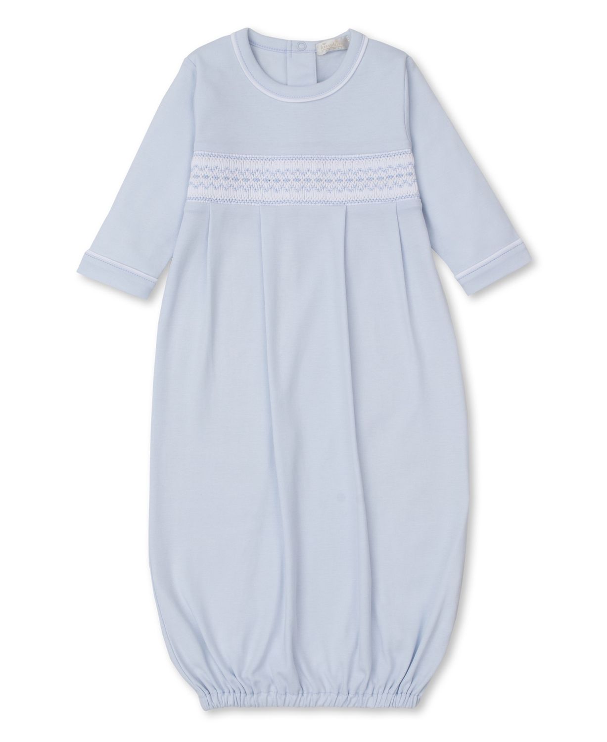 Hand Smocked Gown / Blue, Size: SM (0-6)