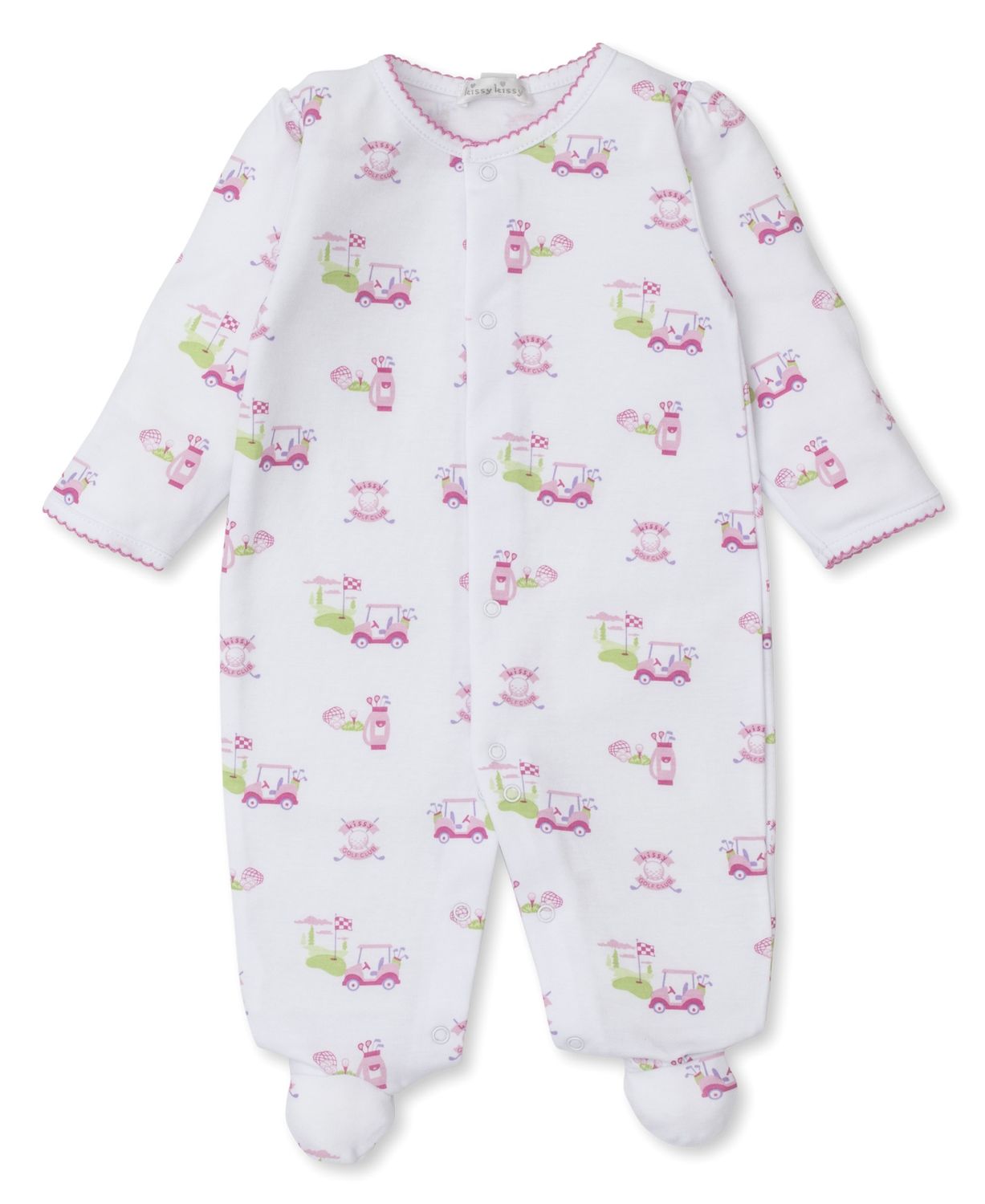Print Footie / Pink Golf, Size: 0-3