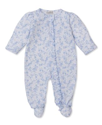 Zip Footie / Blue Rose