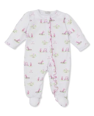 Zip Footie / Fairway Pink