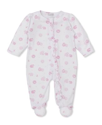 Zip Footie / Pink Sheep