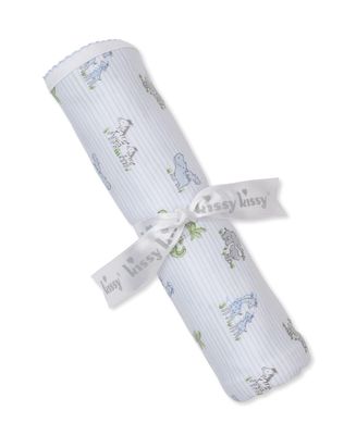 Pima Cotton Blanket / Blue Safari Party