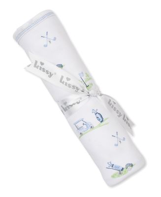 Pima Cotton Blanket / Golf Blue