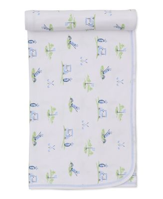 Pima Cotton Blanket / Golf Blue