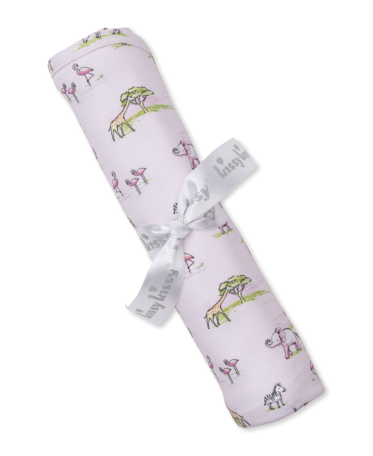 Pima Cotton Blanket / Pink Jungle Safari