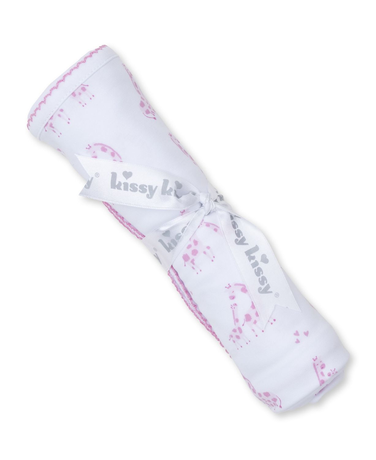 Pima Cotton Blanket / Pink Giraffe