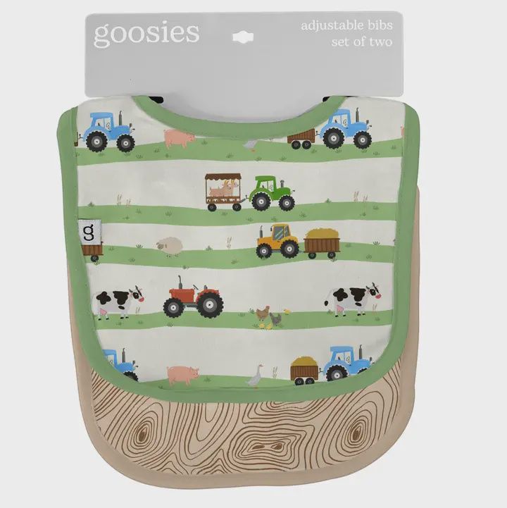Bib Set / Farm Stripes