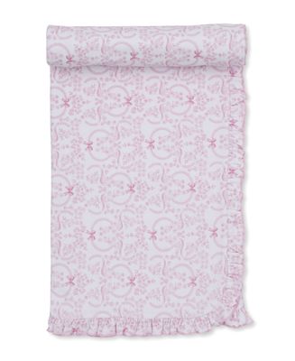 Pima Cotton Blanket / Blooming Bows Pink