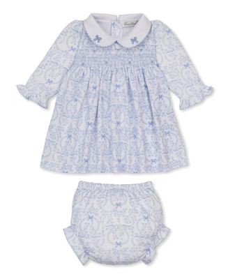 Smocked Dress+DC / Blooming Bows Blue