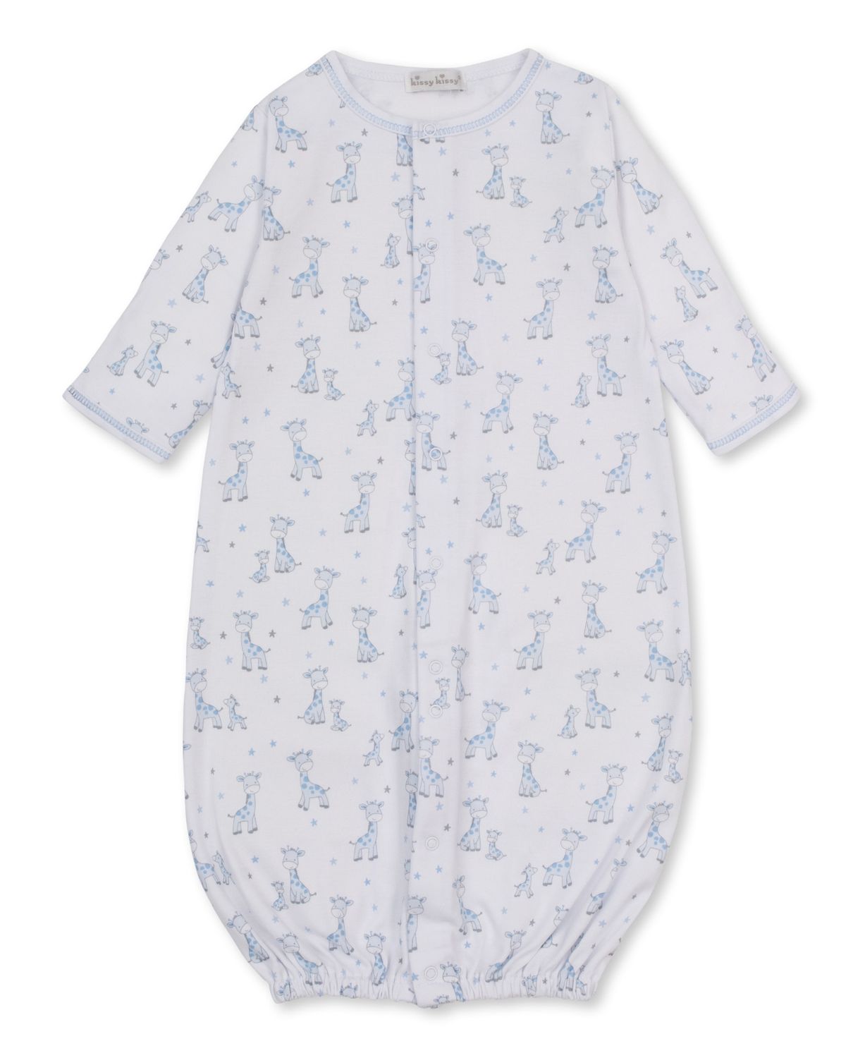 Convertible Gown / Just Giraffes Blue