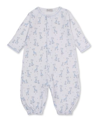 Convertible Gown / Just Giraffes Blue