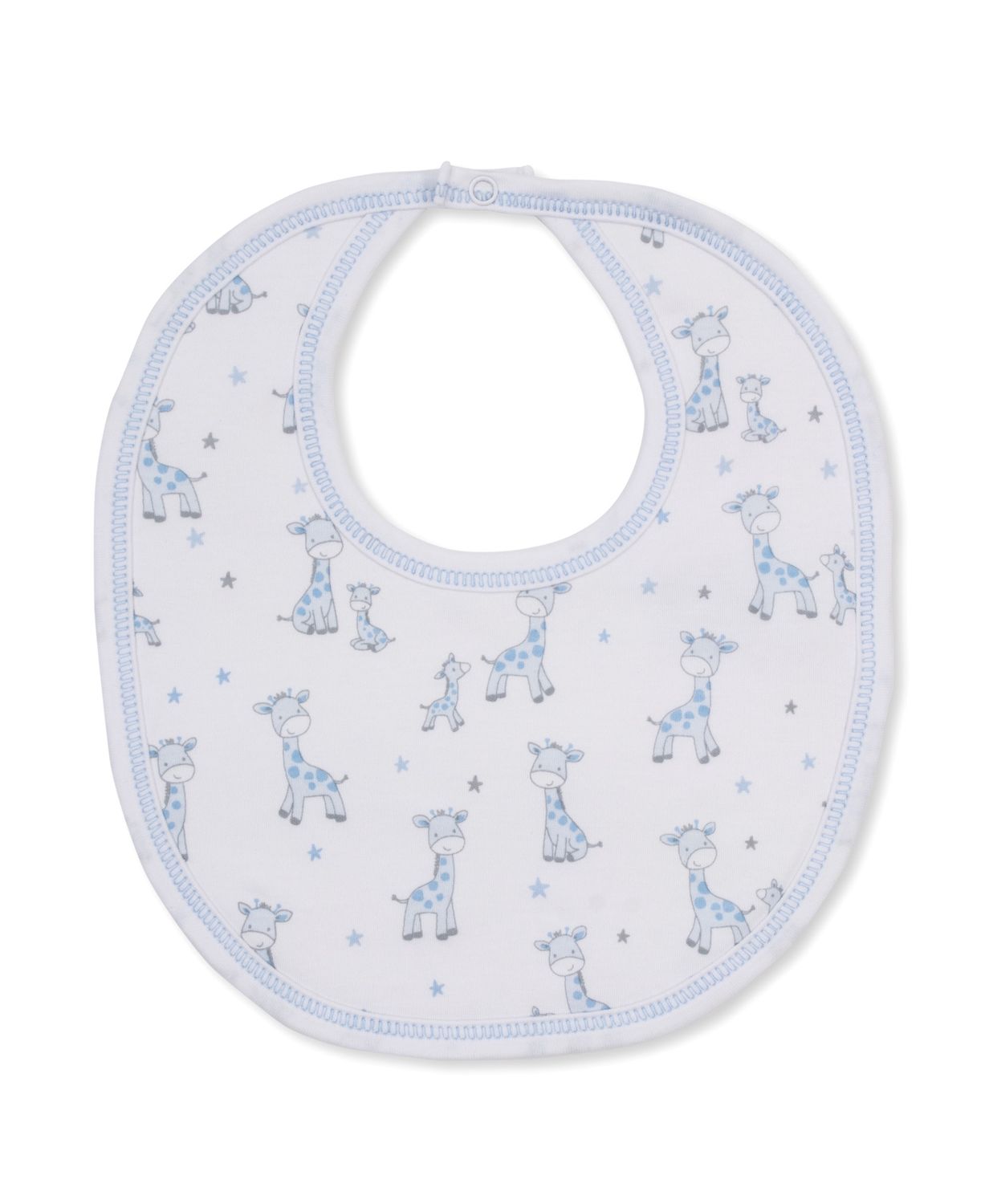 Print Bib / Just Giraffes Blue