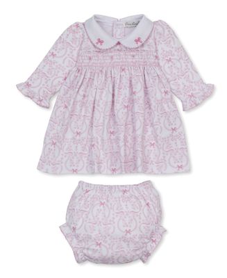 Smocked Dress+DC / Blooming Bows Pink