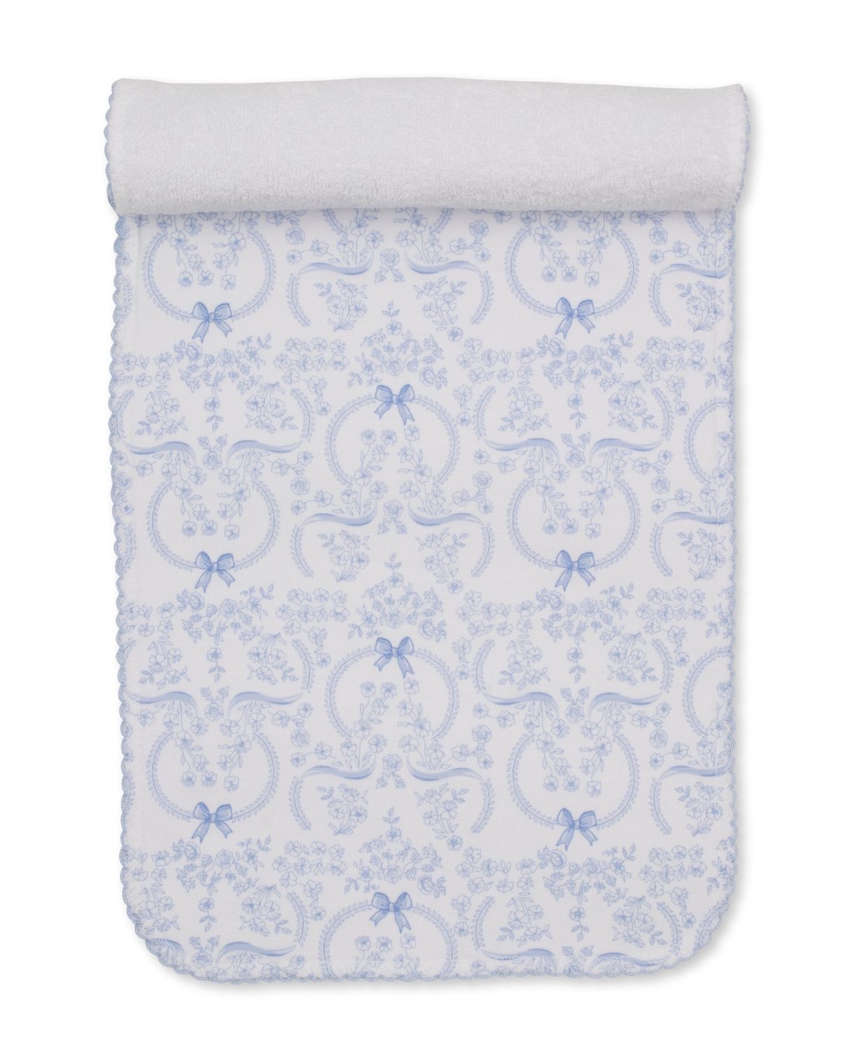 Burp Cloth / Blooming Bows Blue