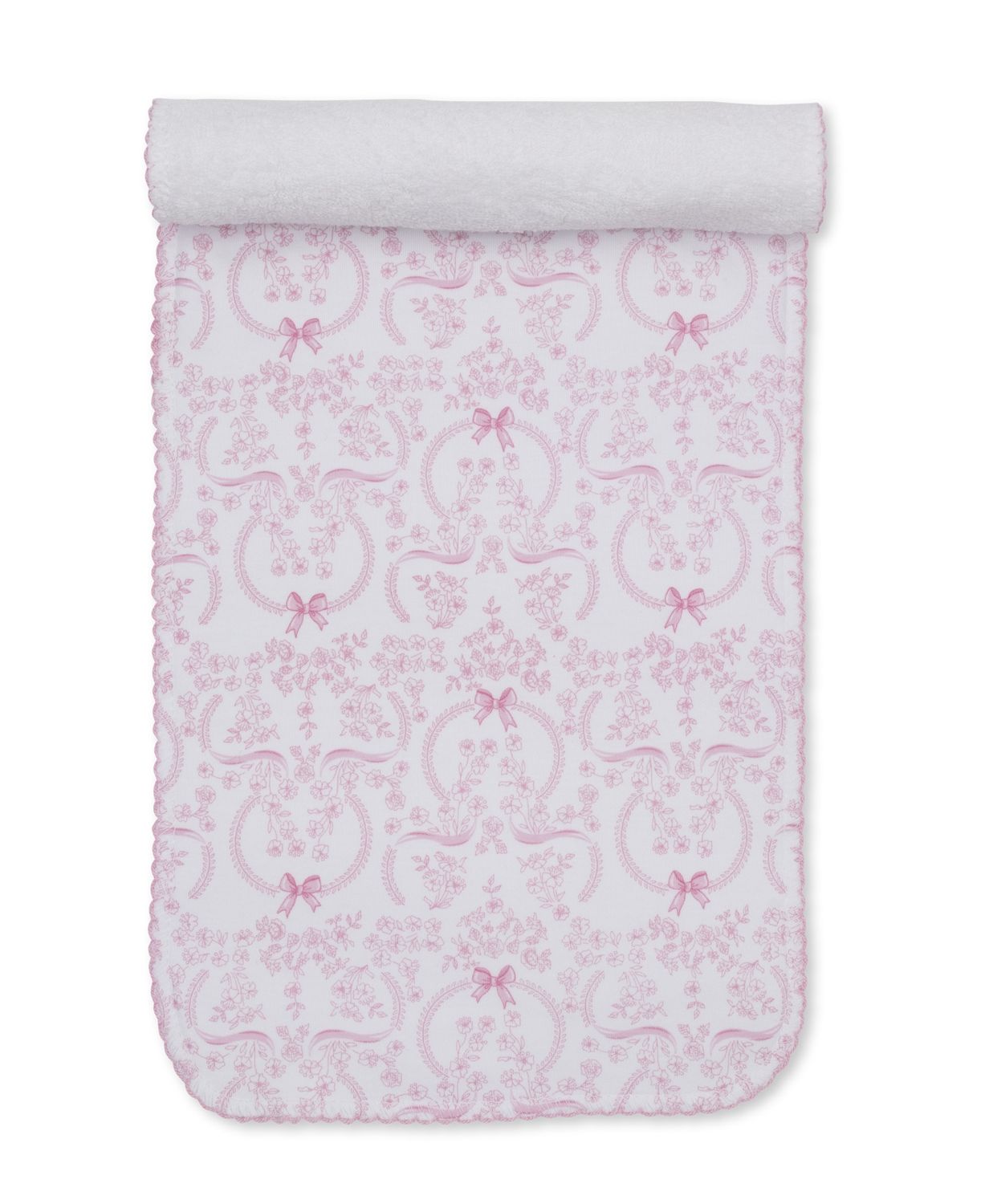 Burp Cloth / Blooming Bows Pink